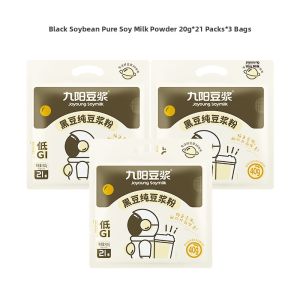 Joyoung soymilk | Sugar-Free Black Bean Pure Soy Milk Powder 63 Sticks