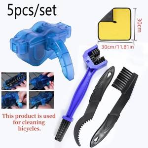 Portable Bicycle Chain Cleaner Bike Brushes Scrubber Wash Tool Mountain Cycling Cleaning Kit Outdoor Accessory