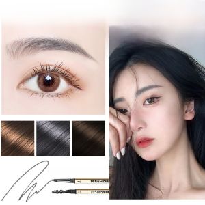 Waterproof Long-lasting Mini Gold Bar Eyebrow Pencil for Women Wild Eyebrow Makeup Artist Professional Beginner Friendly