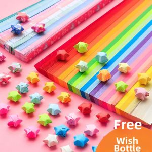 Color Gradient Lucky Star Origami Paper Strips
