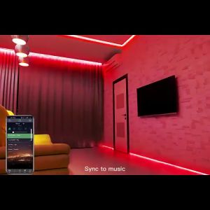 Wnlshopping New 10 meter / 5 meter RGB Led Strip Lights Music Sync Color Changing with Remote Control Led Strip Lights For Bedroom Room Home Decorative Party Festival