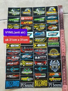 STIKER AUDIO | STIKER SOUND | STIKER SOUNDSYSTEM | STIKER ANTI AIR | STIKER VYNIL | STIKER PACK | STIKER 1 LEMBAR