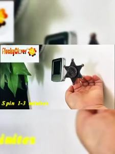 Meade | Hexagonal Sheriff Fidget Spinner EDC Metal Rotating Gyroscope Relieves Pressure and Relieves Stress Toy Rotation Resistance