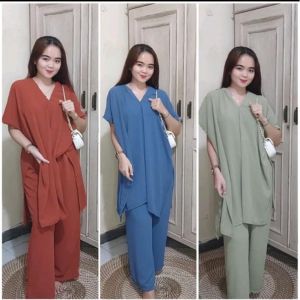 ONE SET LONG SQUARE V NECK // ONE SET NAGITA // ONE SET CRINCLE VIRAL // V NECK CRINGKLE BALI