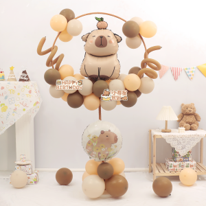 Balloon Birthday Ring Stand Cartoon Balloon Decorations Childrens Birthday Party Scene Decoration Anniversary Celebration Supplies