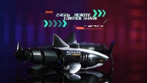 2.4Ghz Remote Control Shark Toy 1:18 Scale High Simulation Shark for Swimming Pool Bathroom  Great Gift RC Crocodile