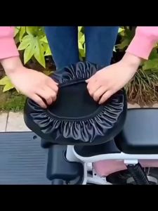 Cover Kursi Kulit PU Jok Sepeda Listrik Anti Air E-bike Universal Seat Cover Nyaman Sarung bungkus jok E-bike
