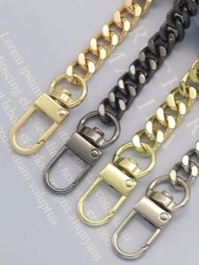 Silver Metal Chain Replacement DIY Detachable Shoulder Bag Belt Chain Womens Chain Straps Long Crossbody Sling Strap Phone case chain 100/110/120cm