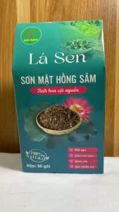 Trà túi lọc lá sen sơn mật hồng sâm (hộp 40 túi) thanh nhiệt thải độc mất ngủ ổn định huyết áp lợi tiểu hỗ trợ giảm cân