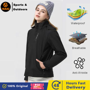 VUUG Jackets For Women Outdoor Sports Camping Travel Camouflage Hooded Windbreaker Waterproof Rain Coats