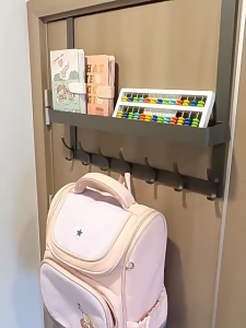 Door Hanger Clothes Hook Door Rear Aluminum Wall Bedroom Door Back Hook Organizer Rack Nail Free
