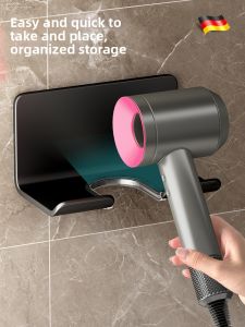 KUWUBIANJING | Hanging Blow Dryer Holder No Drilling Wall-mounted
