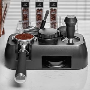 51-58mm Universal Coffee Tamper Station Stand Pad Non-slip Coffee Tamper Base Coffee Portafilter Storage Rack Dispenser Holder