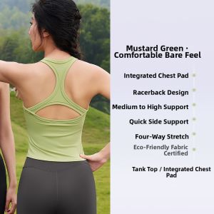 FANMEIREN | Yoga Tank Top Fixed Cup Padded Bra