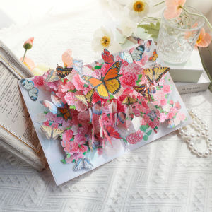 2025 New Teachers Day Greeting Card Bouquet Thank You Teacher Gift Elegant 3D Mini Card Festival Supplies Small  Style