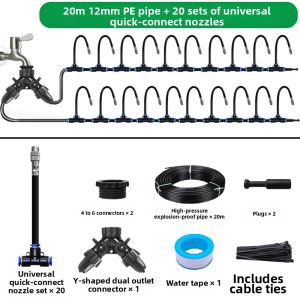 BONINGYU | Auto Watering 360 Adjustable Fog Sprinkler Irrigation System