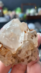 ✨🇧🇷 巴西|双尖骸骨城堡水晶 · 黄泥浮生白水晶 ✨ | ✨🇧🇷 Brazil | Double-Terminated “Skull Castle” Quartz · Floating-Base Clear Quartz with Natural Yellow Clay ✨