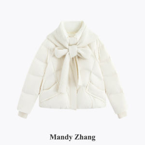 Warm Fashion Short Down Jacket 90% White Duck Down