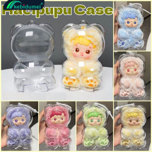 Kebidumei HACIPUPU Gummy Bear Series Vinyl Plush Doll Protective Case Transparent Acrylic Dust Proof HACIPUPU Doll Display Storage Bag