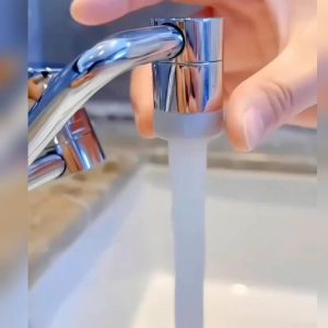 Homeneeds Sambungan Kran Air Wastafel Fleksibel Bisa Berputar 1080° Universal Rotation Faucet Splash JS-89