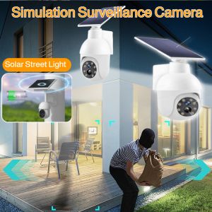 Solar Street Light Simulation Surveillance Camera Street Light Led Waterproof Human Sensing Light Thief Proof Lamp