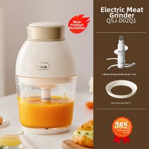 [China Plug Without Adapter] Bear | Electric Mini Meat Grinder Baby Food Processor Garlic Masher