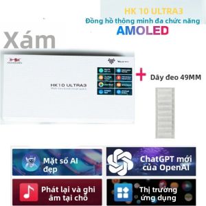 Đồng Hồ Thông Minh HK10 ULTRA 3 Dành Cho Nam 4G ROM NFC La Bàn Gọi BT Theo Dõi Thể Thao Sức Khỏe Giấc Ngủ Nhịp Tim Màn Hình AMOLED