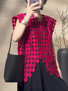 Stylish Unique Design Hollow Out Womens Vest