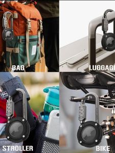 Raptic Link & Lock Digital Tracker Protective Case Waterproof Anti-Fall Password Climbing Buckle Compatible with  AirTags