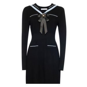 Embroidered Knitted Dress