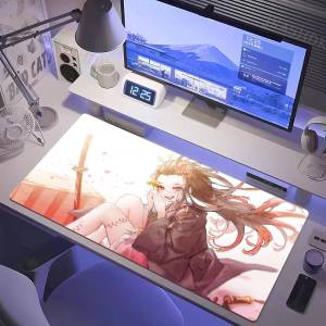 Bandai | Demon Slayer Swordsmith Village Anime Gaming Mouse Pad Large Rubber Keyboard Desk Mat With 2MM Stitched Edge Design