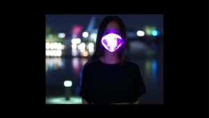 LED Mask Neon LED Flashing Party Mask for Adults - USB Rechargeable Luminous Glow Costume Accessory