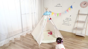 Folding Indoor Teepee Childrens Teepee Play Tent Indoor Outdoor Little Teepee