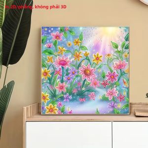 1 Tranh Gắn Đá 2D Khung Vải Không Khung - Họa Tiết Bướm Phong Cách Hiện Đại Trang Trí Tường Phòng Ngủ & Phòng Khách