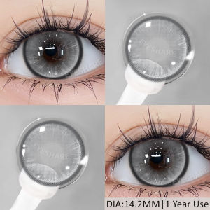 Kính Áp Tròng Màu Xám Dùng Một Năm EYESHARE 1 Cặp Màu Sắc Tự Nhiên Chất Liệu HEMA Dành Cho Mắt