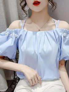 เสื้อเชิ้ตแขนยาวทรงหลวมสไตล์หวานสำหรับผู้หญิงในช่วงฤดูร้อนปี 2025 พร้อมเข็มขัดแบบลำลองและดีไซน์รูปตัว L สำหรับผู้หญิง