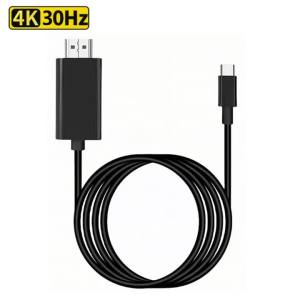 Kebidumei | KEBIDUMEI 4K 60Hz Type C to HDMI Cable Type C Adapter HDTV Converter Cable for iPhone 17 TV Converter MacBook Air iPad Samsung