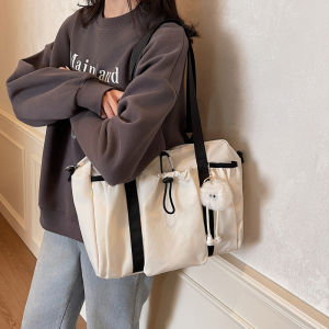 Womens Lightweight Tote Bag Casual Commute Single Shoulder Bag Underarm Bag Large Capacity Ins Style Fashion Handbag