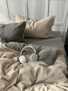 Retro Girlins Khaki Double Washed Cotton Bedding Set Soft Skin-friendly Duvet Cover Sheet Dormitory Three-piece Set Four-piece Set