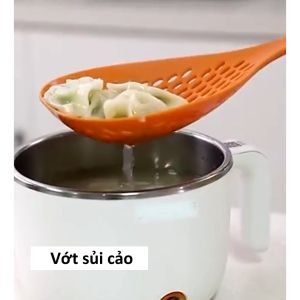 Muỗng Thủng Vớt Đồ Ăn Nhựa Chịu Nhiệt Cỡ Lớn- Vá Canh Lỗ Nhựa Chịu Nhiệt vớt rau tiện lợi