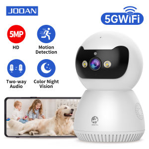 Jooan 5MP 3MP PTZ IP Camera 5G Wifi Baby Monitor Smart Home Surveillance Camera Auto Tracking Color Night Security CCTV Camera
