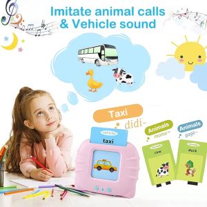 VREN Baby Talking Flash Cards for Toddlers 224 Sight Words Flash Cards Kids English Language Electronic Book Kids Educational Learning Toy