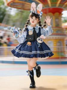 BAIKAMENG | Halloween Zootopia Judy Hopps Girls Costume