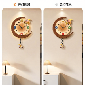 CTYLIGHTZ | Đồng Hồ Tường Sáng Tạo Cổ Điển Cho Phòng Khách Không Ồn Không Cần Khoan Phát Sáng