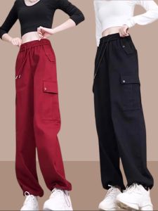 High Waist Casual Womens Work Pants Summer New Style Loose Slimming Wide Leg Pants Commute Korean Version Asymmetric Design