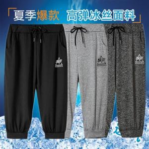 Breathable Quick-dry Loose Wide-leg Thin Ice-silk Pants