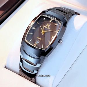 OLEVS jam tangan pria otomatis dewasa terbaru 2025 bercahaya kalender berlian dial stainless steel jam tangan anti gores tahan air