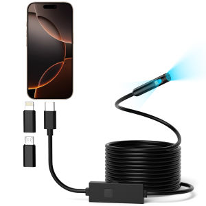 TYPE-C Endoscope Single Dual Camera Waterproof 8MM USB Probe With LEDs Pipe Inspection Borescope For IOS IPhone Android Phones