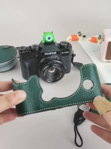 for Fuji X-T10 XT20 XT30 X-T30II XT30III Base Half Case Camera Protective Case Leather Retro Fashion Camera Body Cover Pouch Bag