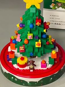 Christmas Block Toys Gift for Kid Snowman Santa Claus Elk Elf Educational Toys for Kids